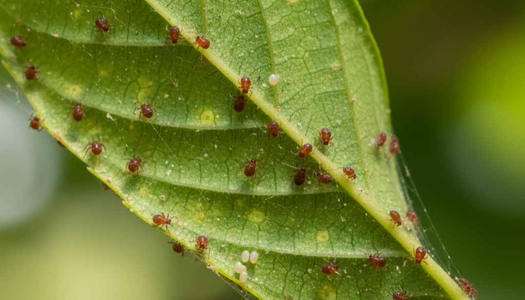 spider mites close up