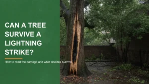 tree struck by lightning
